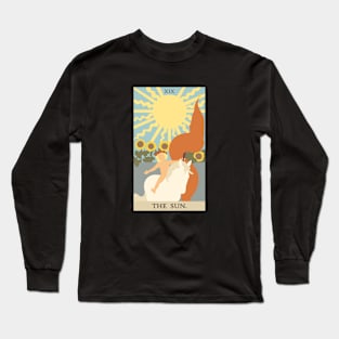 The Sun Tarot Card Long Sleeve T-Shirt